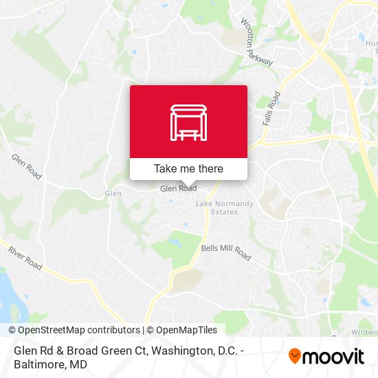 Glen Rd & Broad Green Ct map
