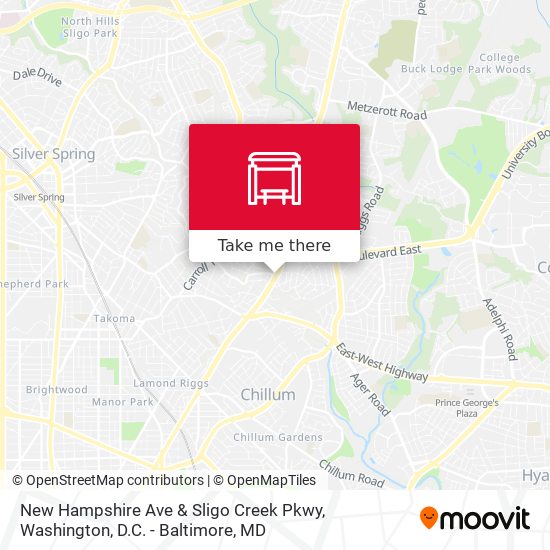 New Hampshire Ave & Sligo Creek Pkwy map