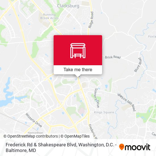 Frederick Rd & Shakespeare Blvd map