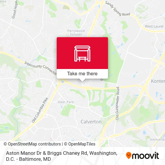 Aston Manor Dr & Briggs Chaney Rd map