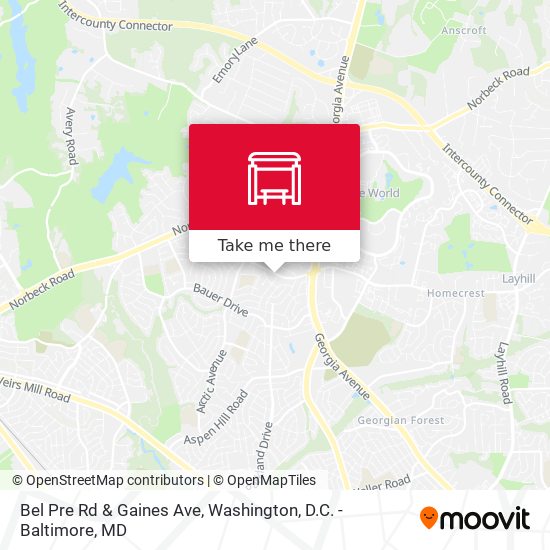 Mapa de Bel Pre Rd & Gaines Ave