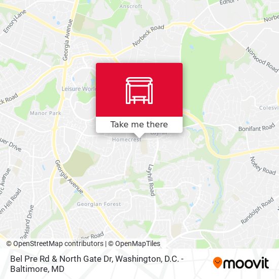Mapa de Bel Pre Rd & North Gate Dr