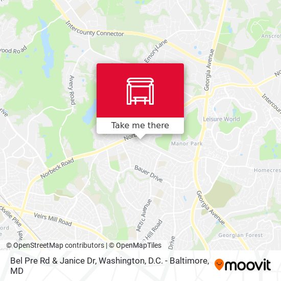 Mapa de Bel Pre Rd & Janice Dr