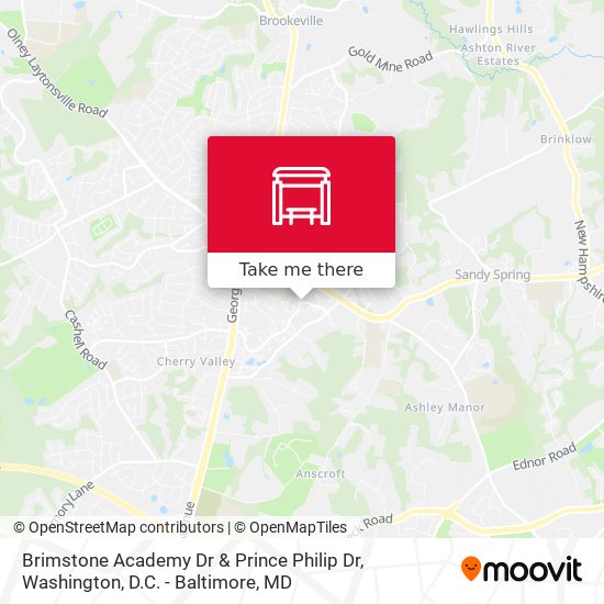Brimstone Academy Dr & Prince Philip Dr map