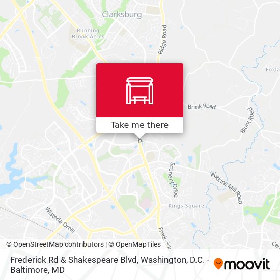 Frederick Rd & Shakespeare Blvd map