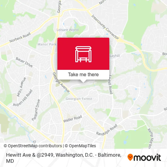 Hewitt Ave & @2949 map