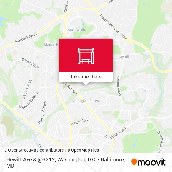 Hewitt Ave & @3212 map