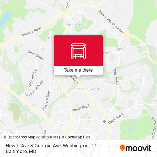 Hewitt Ave & Georgia Ave map