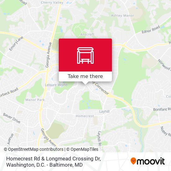 Mapa de Homecrest Rd & Longmead Crossing Dr