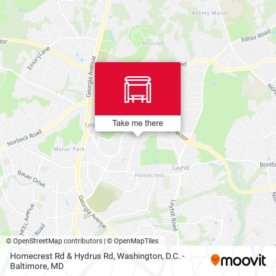 Mapa de Homecrest Rd & Hydrus Rd