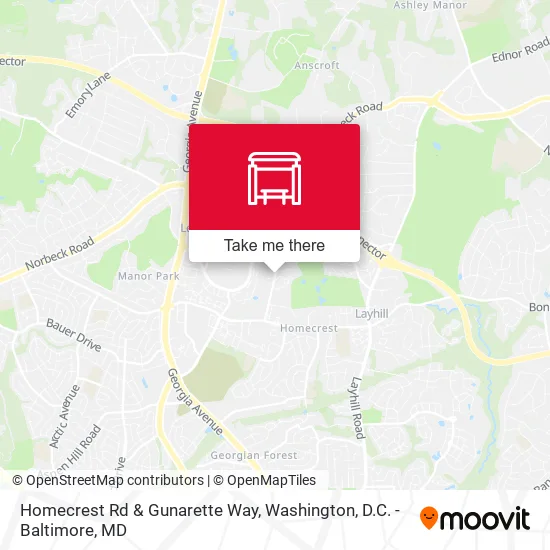 Homecrest Rd & Gunarette Way map