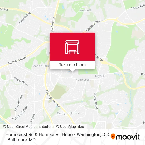 Homecrest Rd & Homecrest House map