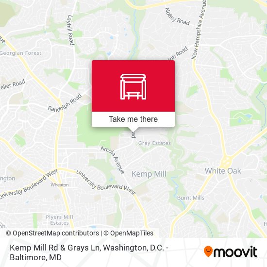 Mapa de Kemp Mill Rd & Grays Ln