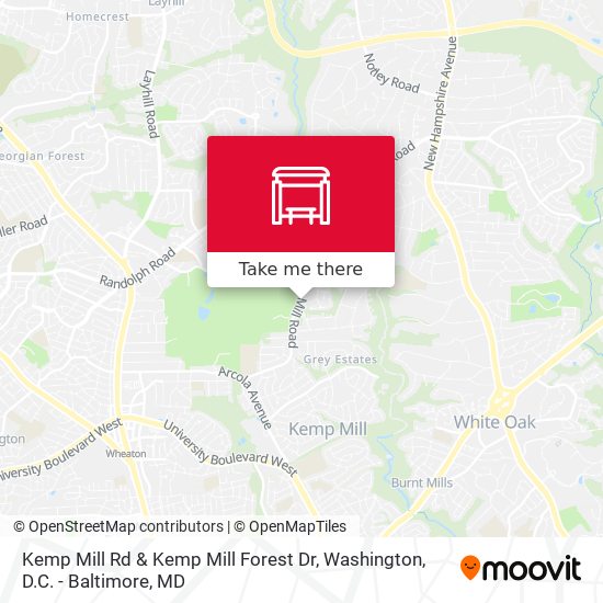 Kemp Mill Rd & Kemp Mill Forest Dr map