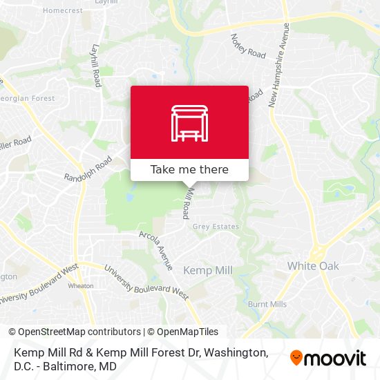 Kemp Mill Rd & Kemp Mill Forest Dr map