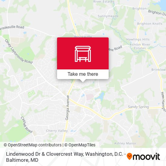 Lindenwood Dr & Clovercrest Way map