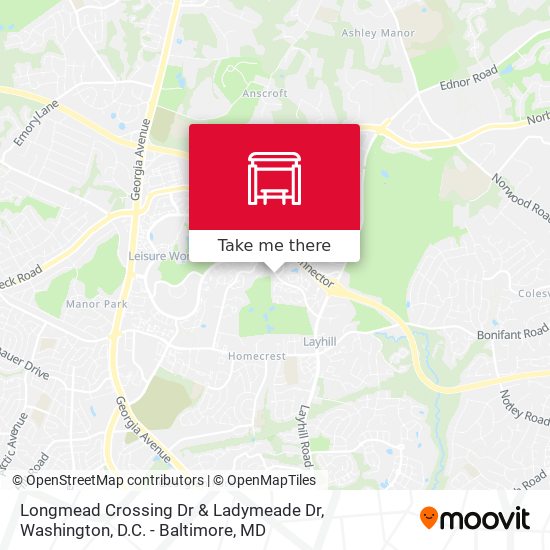 Longmead Crossing Dr & Ladymeade Dr map