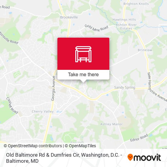Old Baltimore Rd & Dumfries Cir map