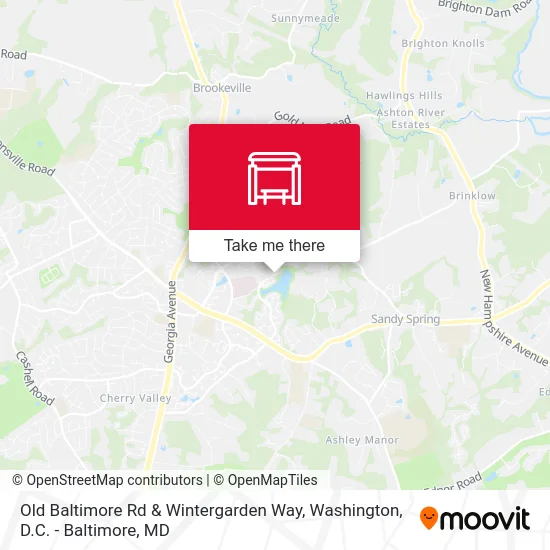Old Baltimore Rd & Wintergarden Way map