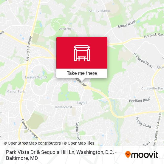 Mapa de Park Vista Dr & Sequoia Hill Ln