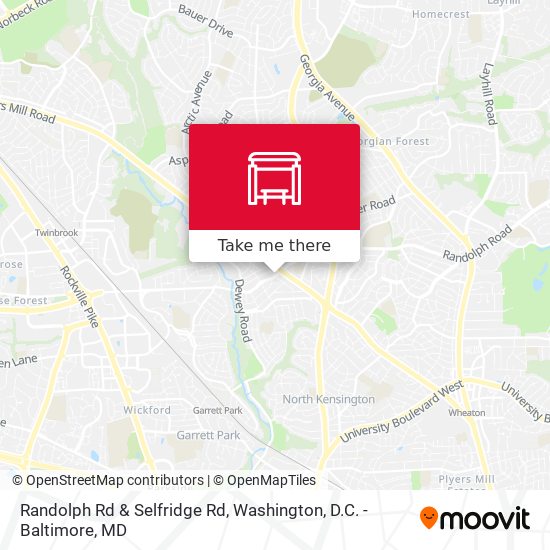 Randolph Rd & Selfridge Rd map