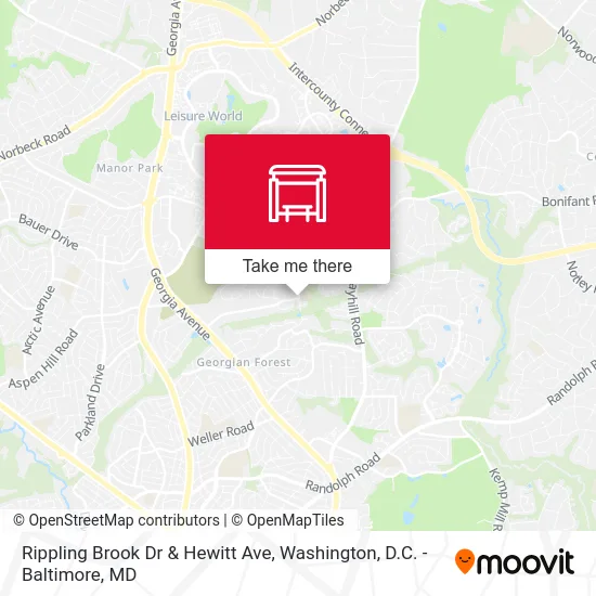 Rippling Brook Dr & Hewitt Ave map