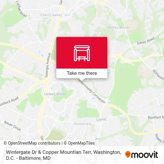 Wintergate Dr & Copper Mountian Terr map