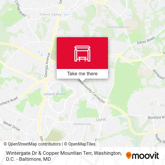 Wintergate Dr & Copper Mountian Terr map