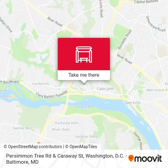 Persimmon Tree Rd & Caraway St map