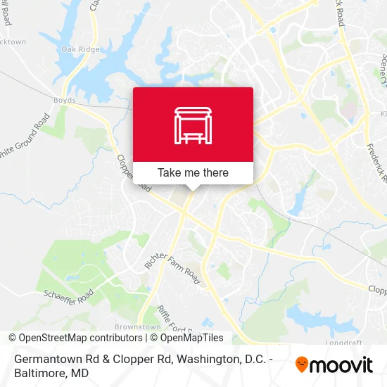 Germantown Rd & Clopper Rd map