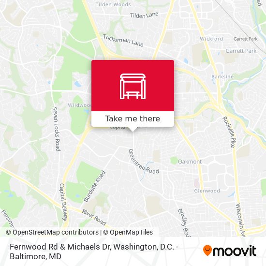 Mapa de Fernwood Rd & Michaels Dr
