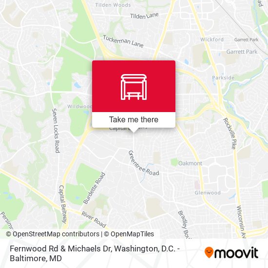 Fernwood Rd & Michaels Dr map