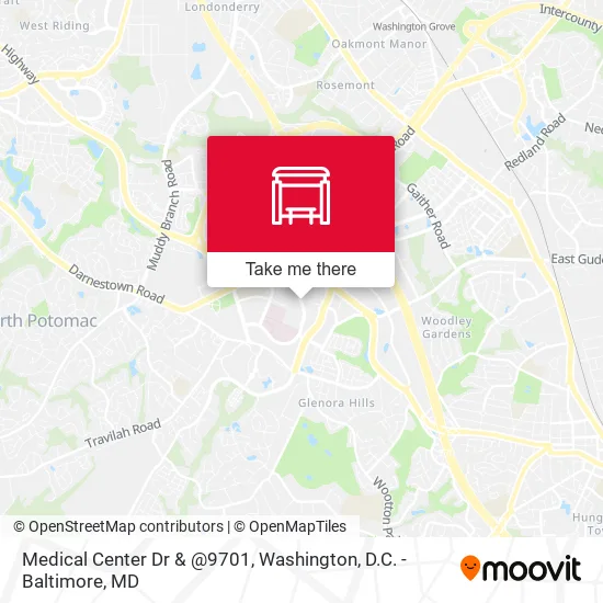 Medical Center Dr & @9701 map