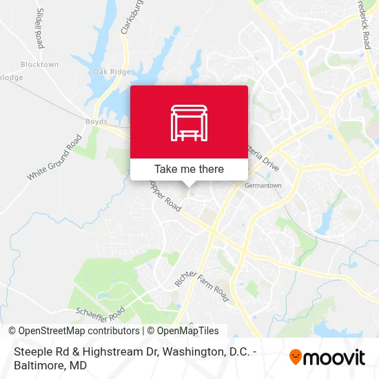 Steeple Rd & Highstream Dr map