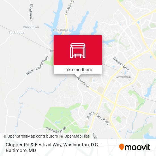 Mapa de Clopper Rd & Festival Way