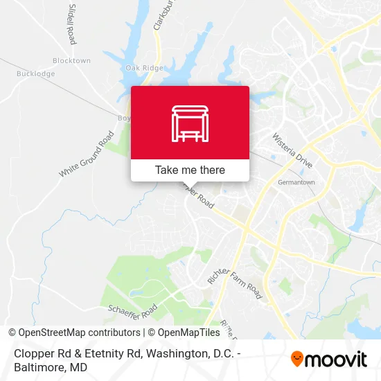 Clopper Rd & Etetnity Rd map