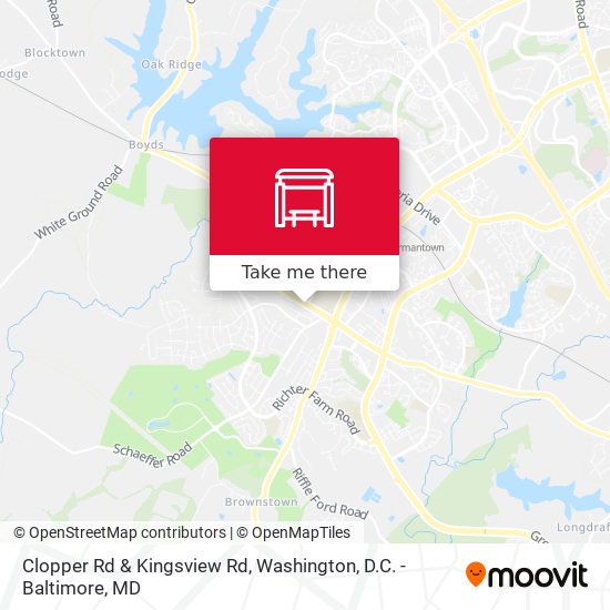 Mapa de Clopper Rd & Kingsview Rd