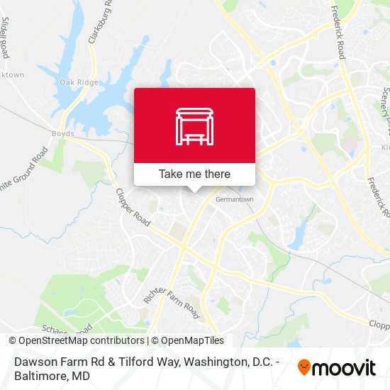 Dawson Farm Rd & Tilford Way map
