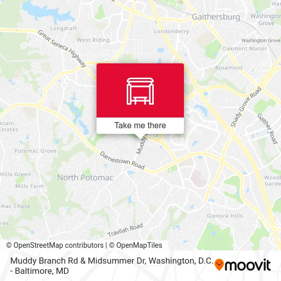 Muddy Branch Rd & Midsummer Dr map
