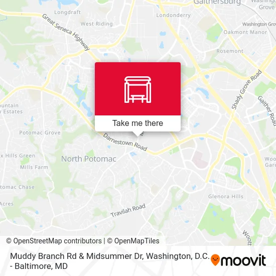 Muddy Branch Rd & Midsummer Dr map