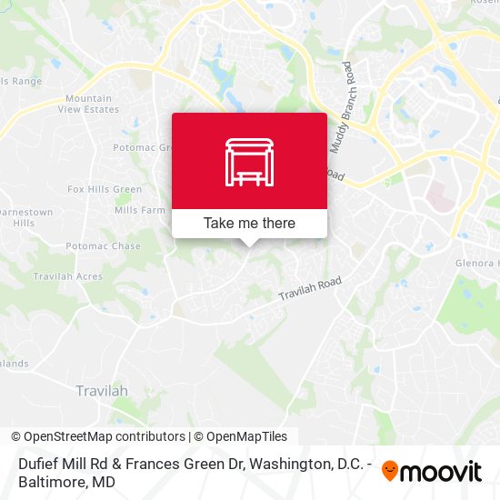 Dufief Mill Rd & Frances Green Dr map