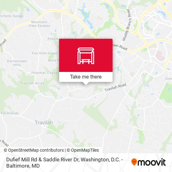 Dufief Mill Rd & Saddle River Dr map