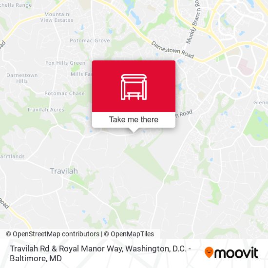 Travilah Rd & Royal Manor Way map