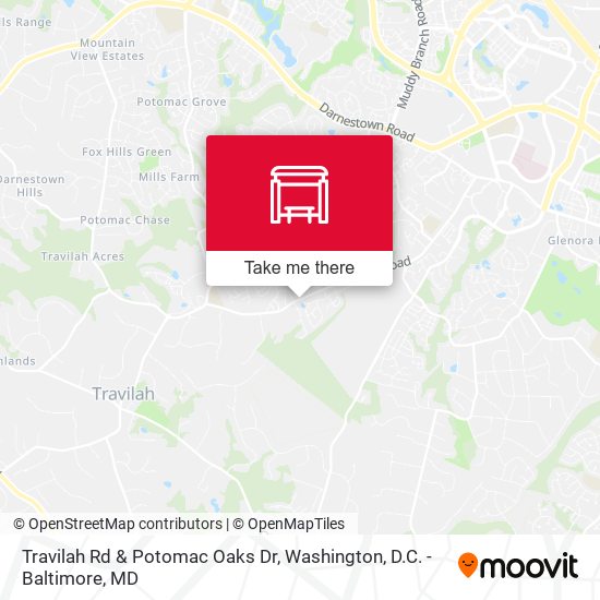 Travilah Rd & Potomac Oaks Dr map