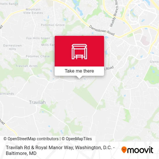 Travilah Rd & Royal Manor Way map