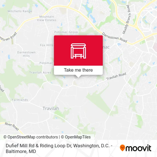 Dufief Mill Rd & Riding Loop Dr map