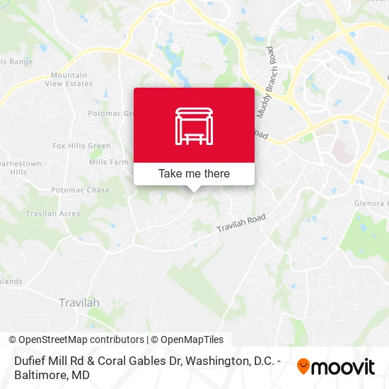 Dufief Mill Rd & Coral Gables Dr map