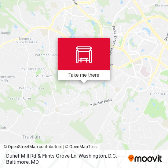 Dufief Mill Rd & Flints Grove Ln map
