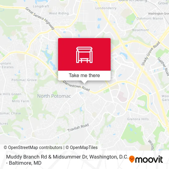 Muddy Branch Rd & Midsummer Dr map