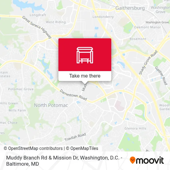 Muddy Branch Rd & Mission Dr map